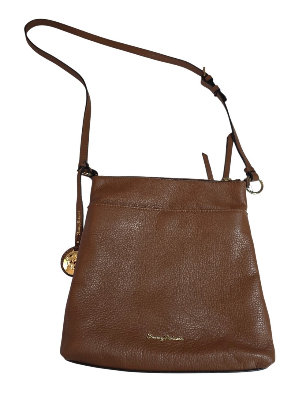 Tommy Bahama Brown Leather Crossbody Bag